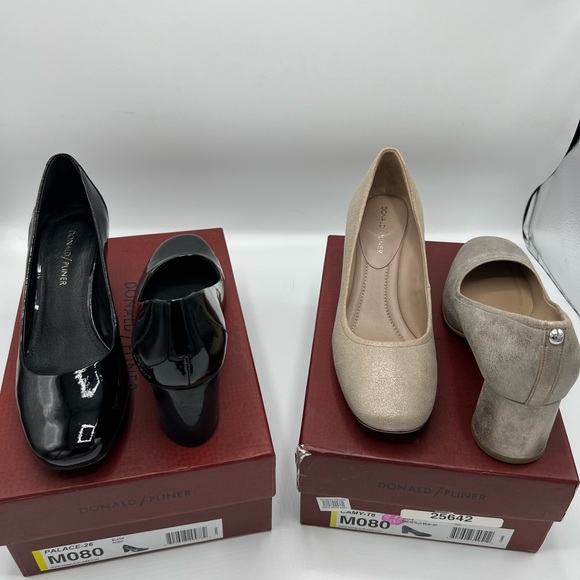 Donald J. Pliner Shoes - Two pairs of Donald/Pliner leather heels